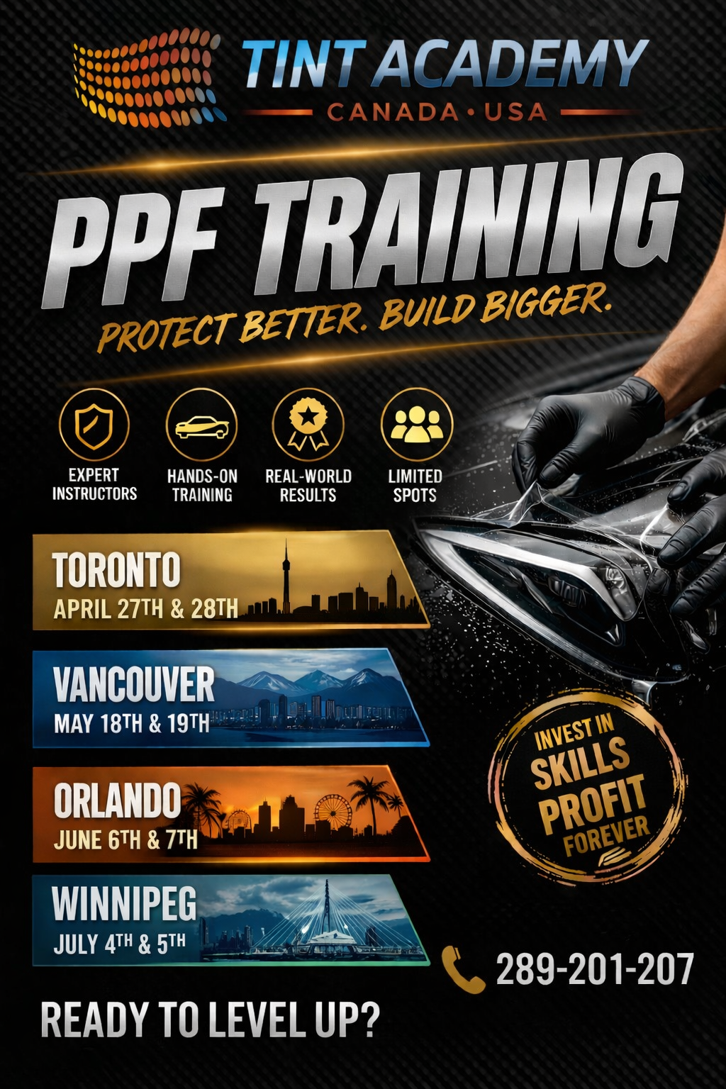 PPF Training in Canada & USA β Learn Paint Protection Film Installation with Tint Academy
