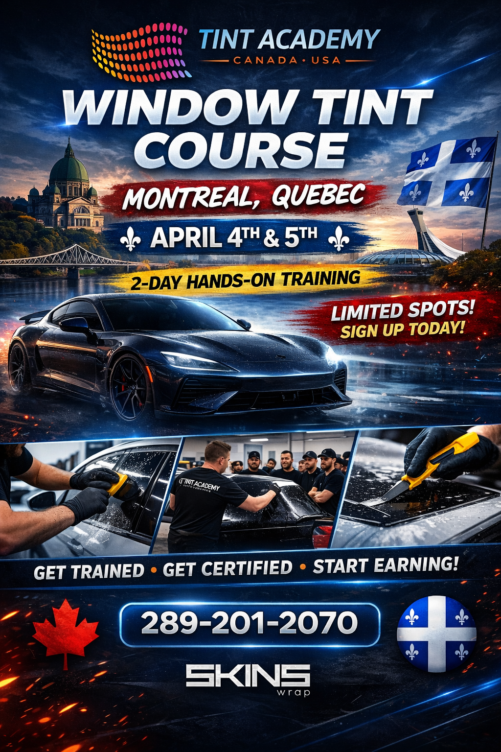 Montreal Window Tint Training - April 4th and 5th
