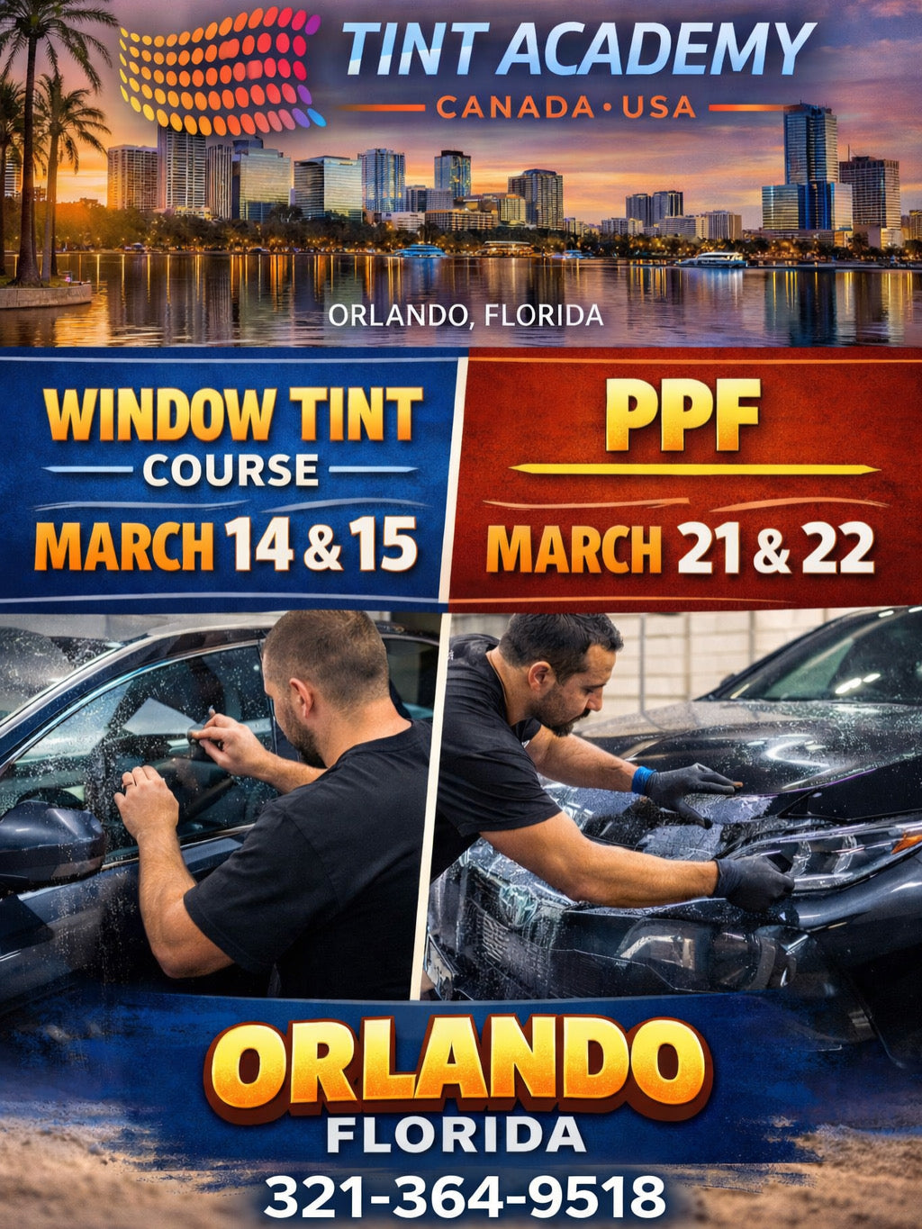 Learn Window Tinting in Orlando, Florida with the Tint Academy