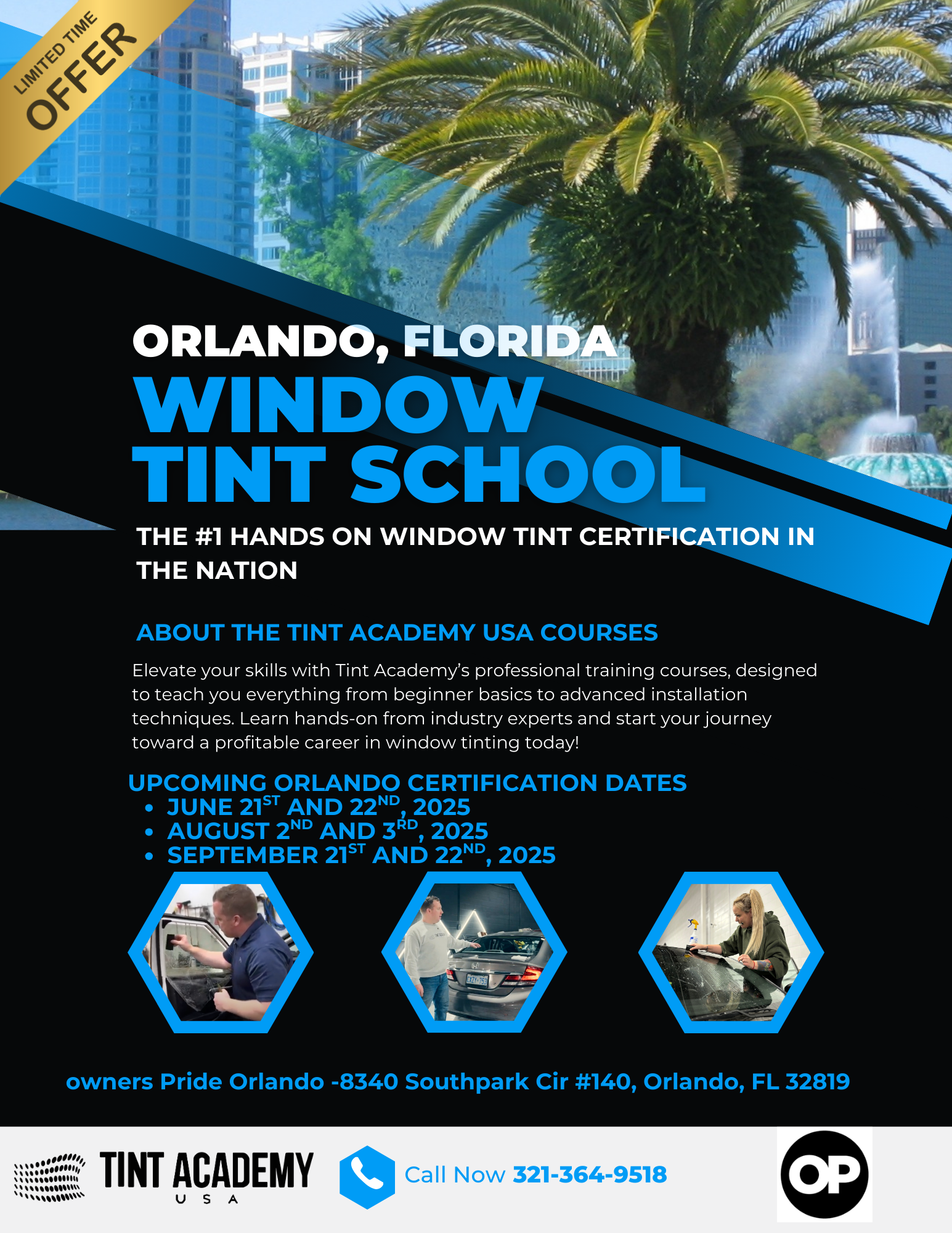 Master the Art of Window Tinting in Orlando with The Tint Academy at Owners Pride
