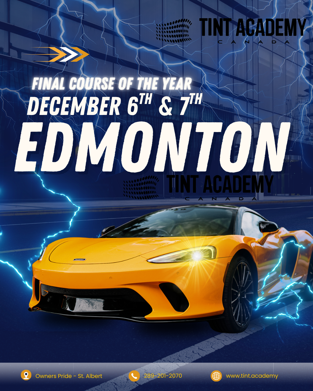 Edmonton Window Tinting Course – December 6th & 7th with The Tint Academy