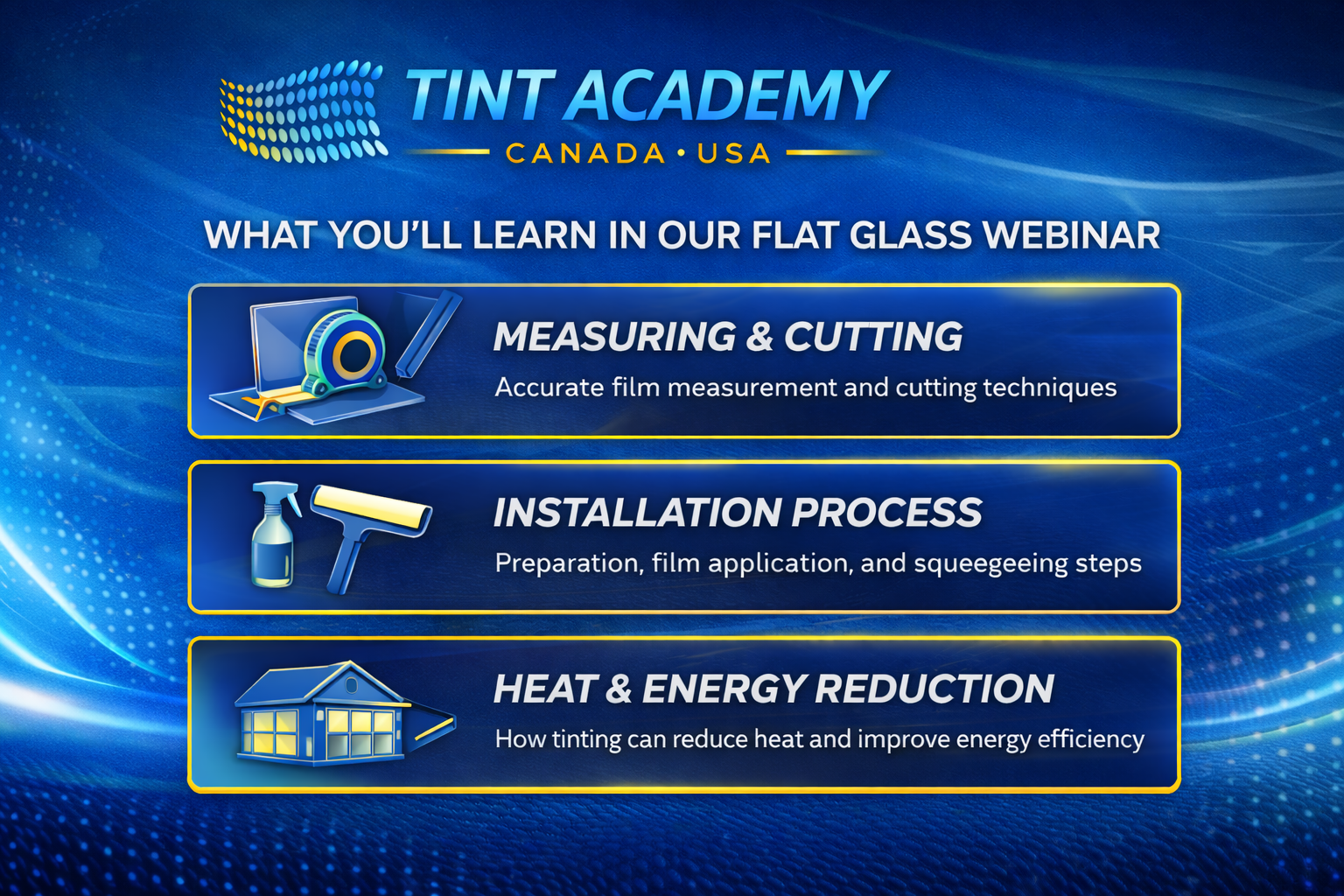 Join Our Upcoming Flat Glass Tinting Webinar: Learn the Skills That Expand Your Business