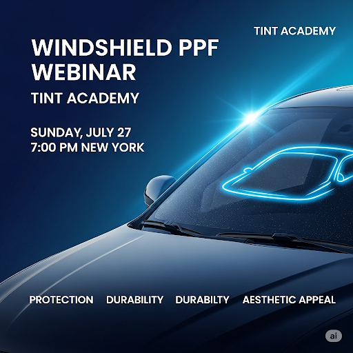 Elevate Your Skills: Join the Tint Academy Windshield PPF Webinar on July 27th!