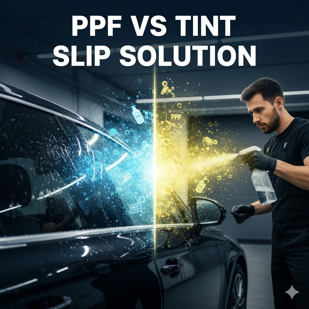 New Tint Academy Video: Window Tint Slip Solution vs PPF Slip Solution — Explained by Adam!