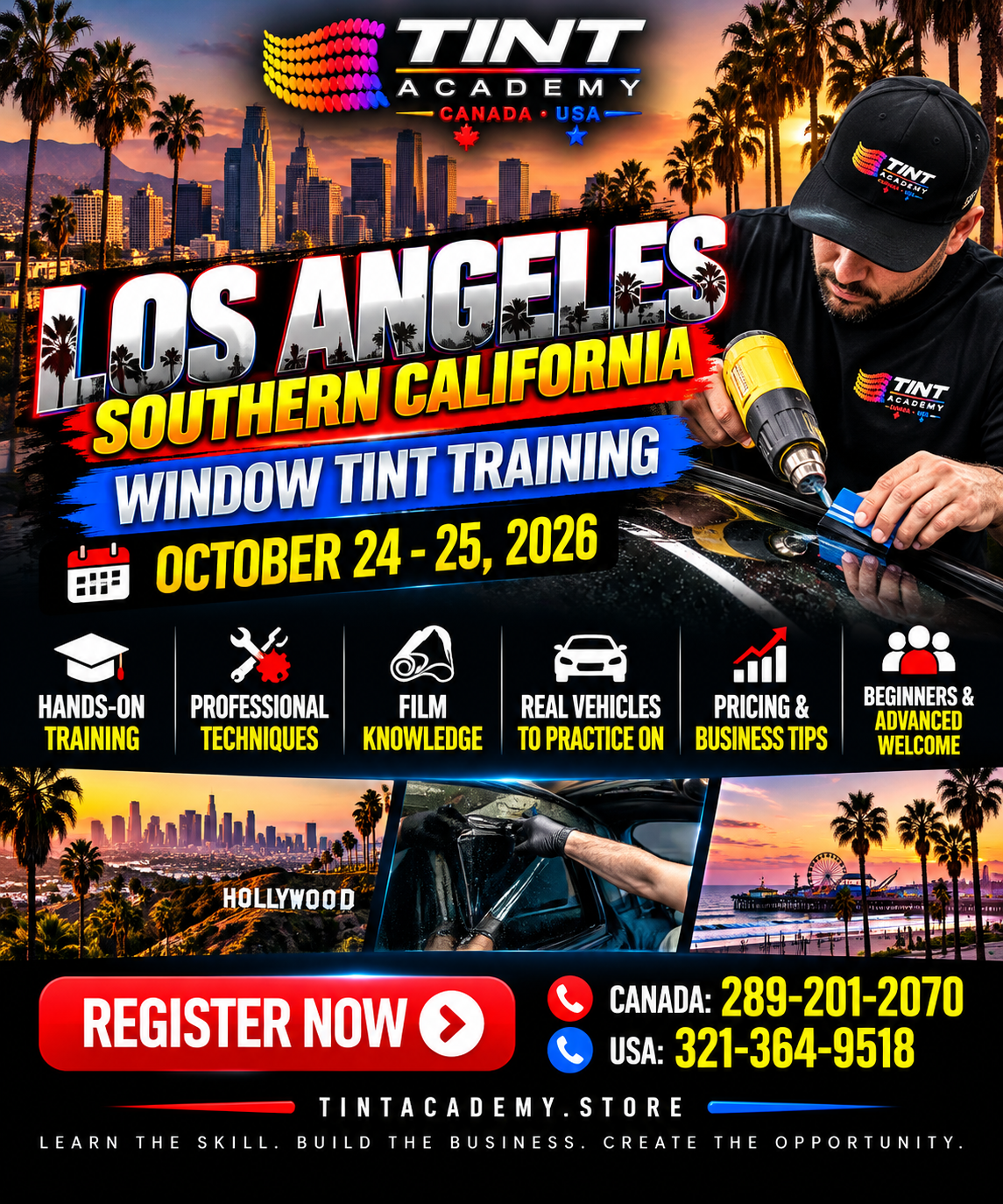 Window Tint School - Los Angeles - Learn this October with the Tint Academy