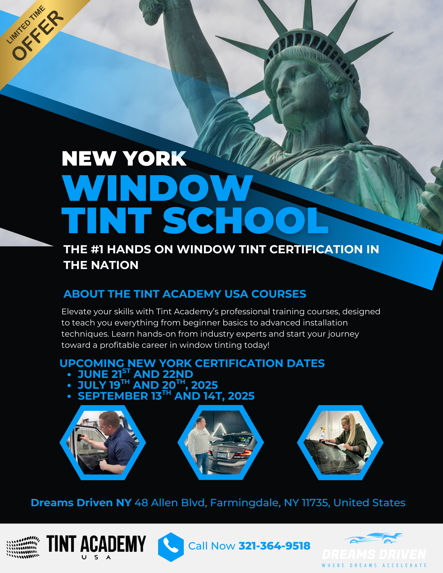Master the Art of Window Tinting in New York City This June with the Tint Academy