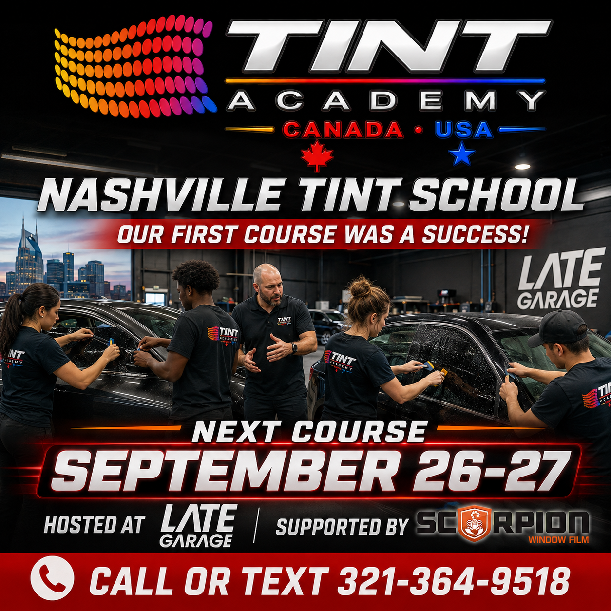 Nashville Window Tint Training: Tint Academy’s First Course Was a Success