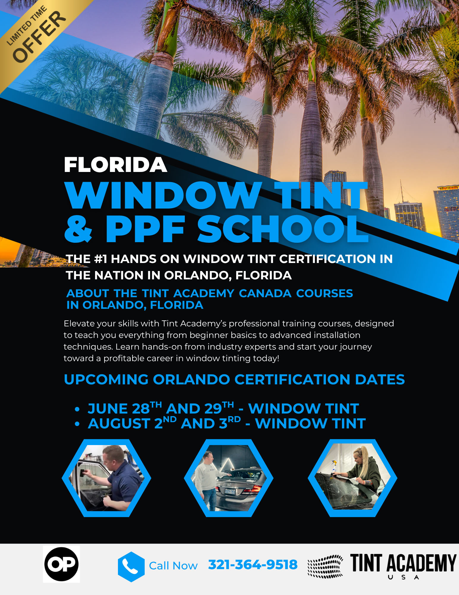 Learn Window Tinting in Orlando – Hands-On Certification with The Tint Academy!