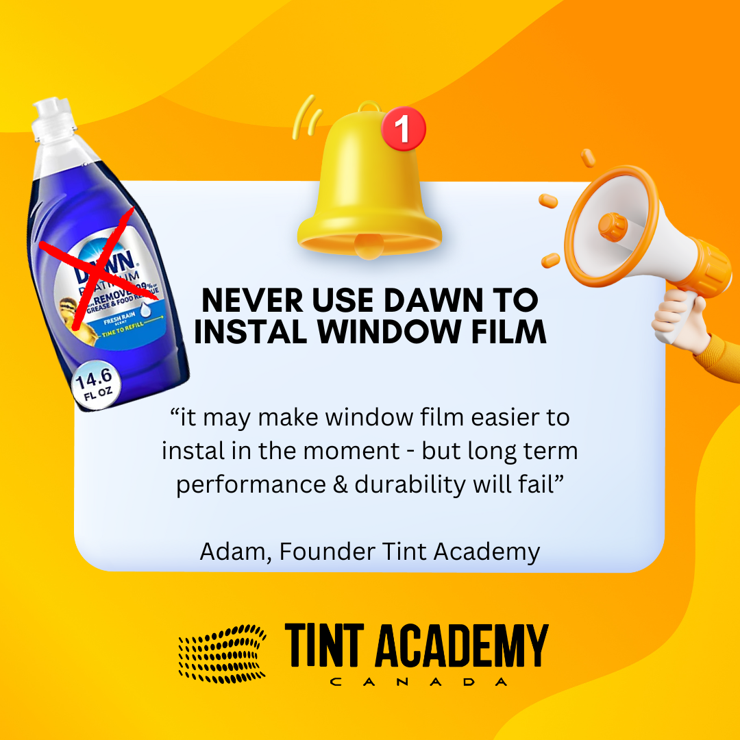 5 Reasons You Should Never Use Dawn Soap to Install Window Film (and Why Baby Soap is the Better Choice)