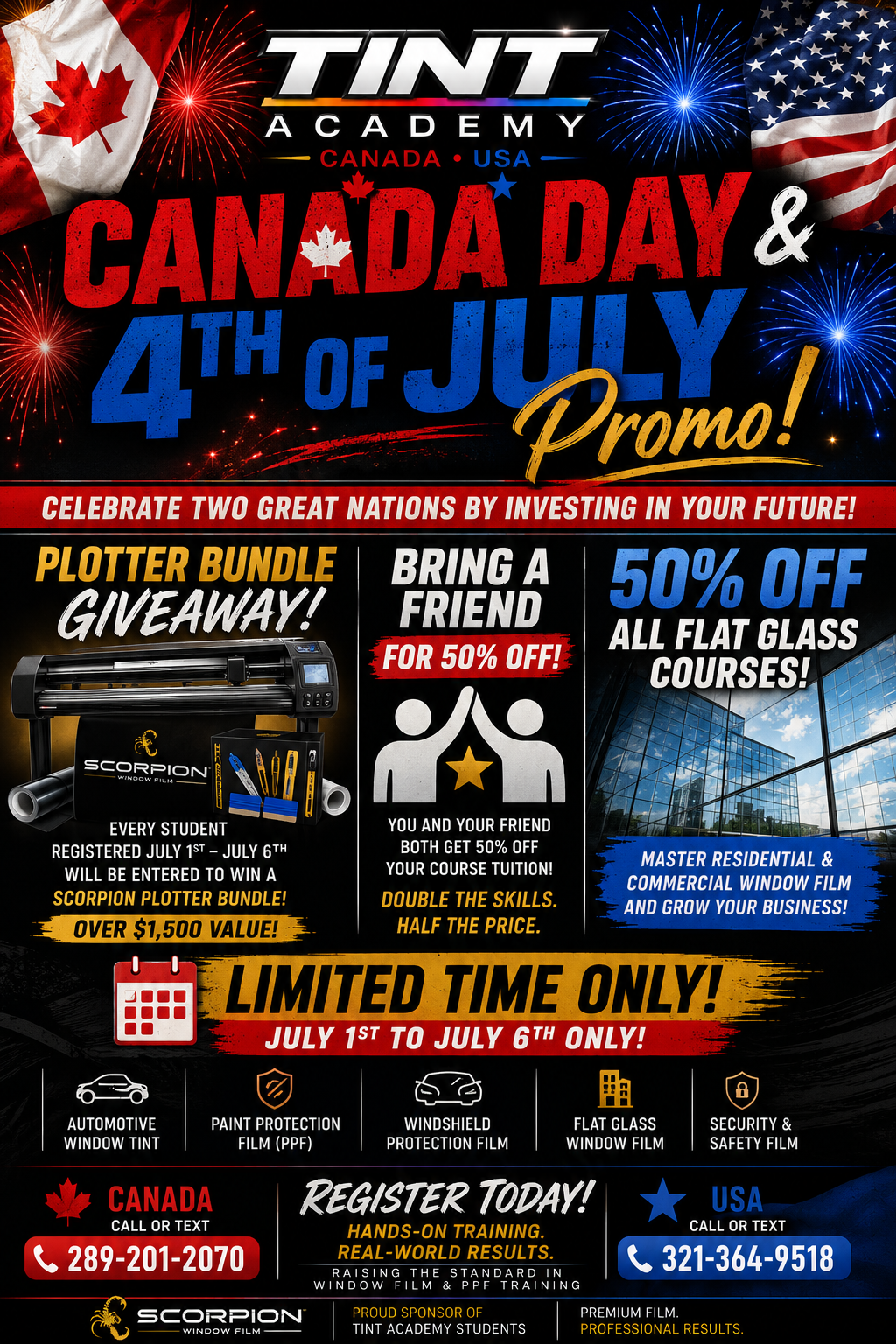 🇨🇦🇺🇸 Our Biggest Promotion of the Summer Ends July 6th!