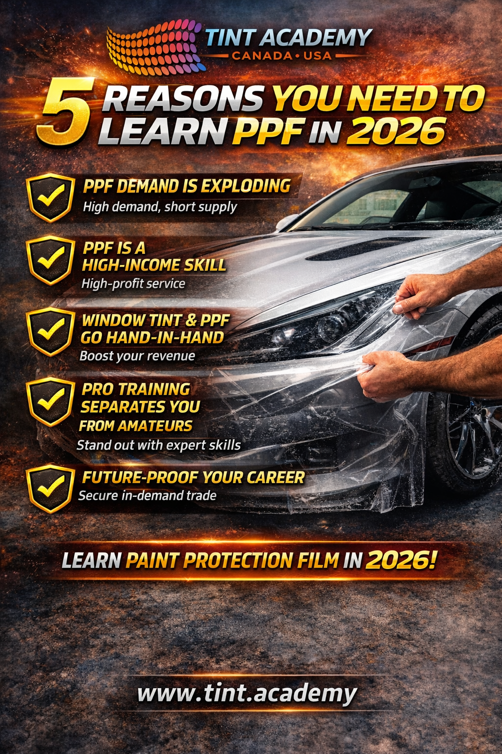 5 Reasons You Need to Learn Paint Protection Film (PPF) in 2026