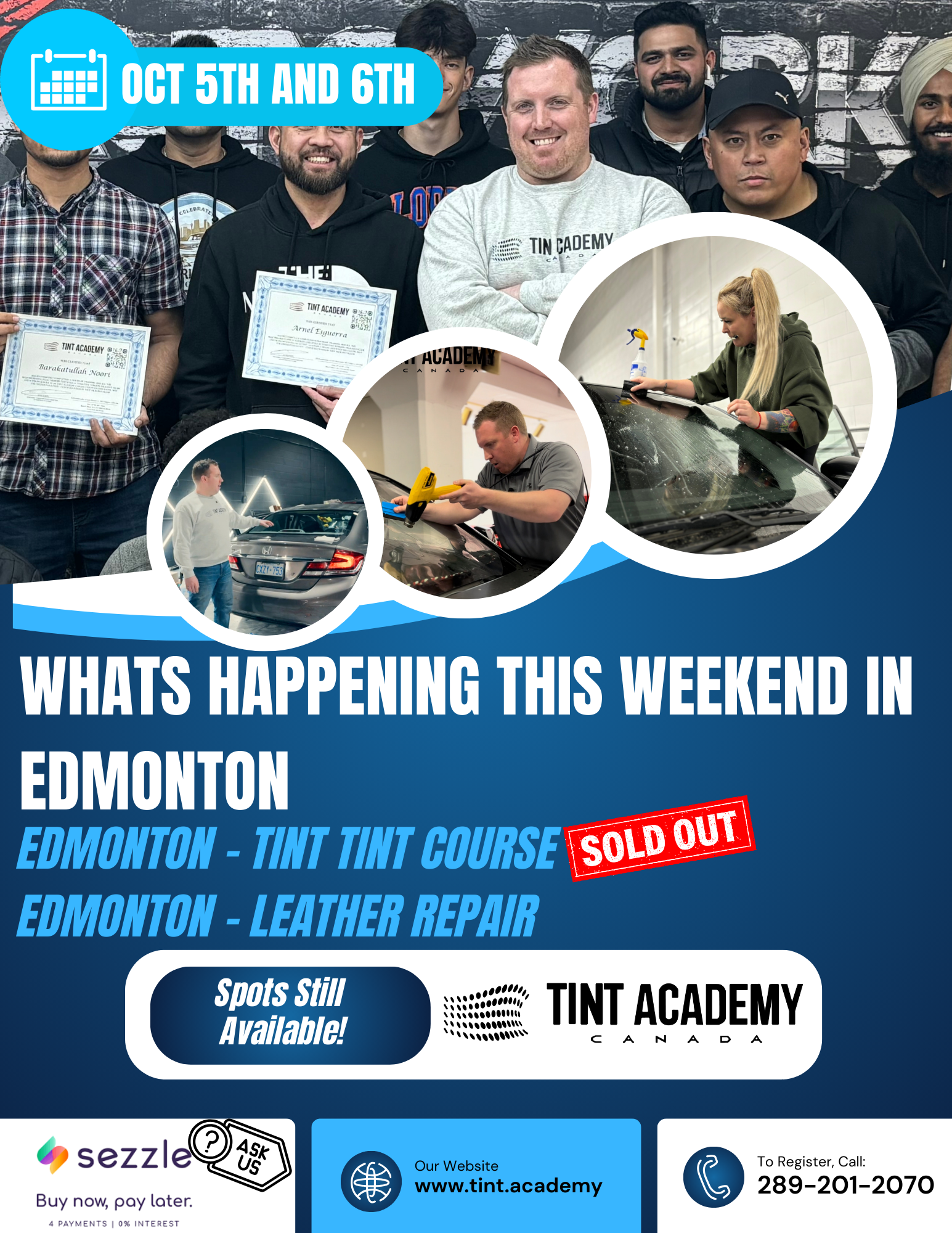 Unlock Your Skills: Leather Repair and Window Tint Training in Edmonton