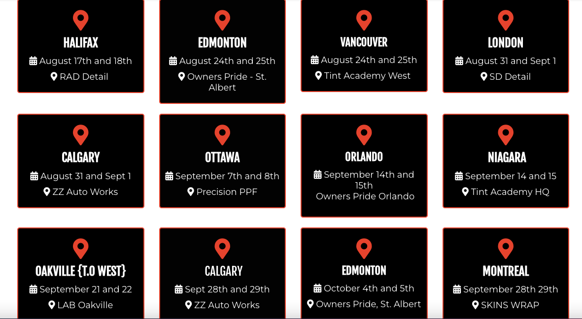 Tint Academy Canada Announces Fall Dates for Two-Day Hands-On Window Tint Training