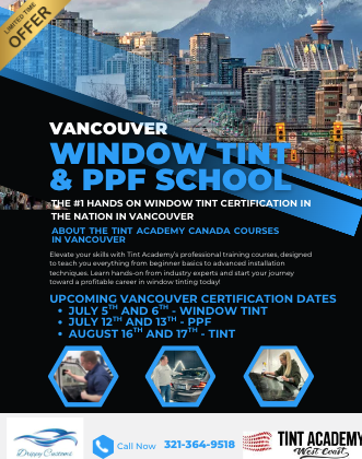 Mastering the Art of Window Tinting in Vancouver with The Tint Academy