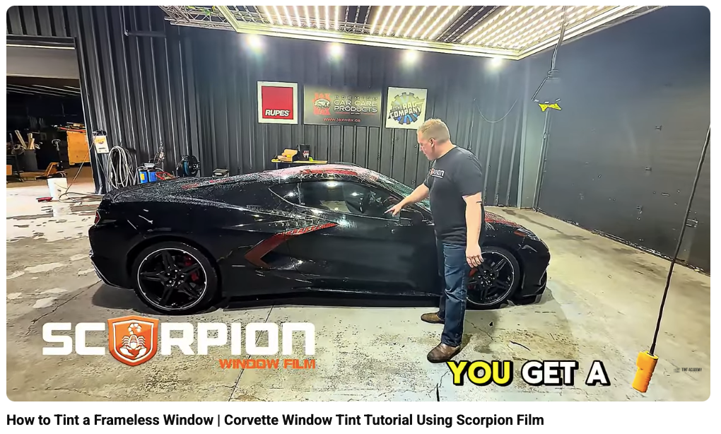 Why Tint Academy Recommends Scorpion Window Film: We Put It to the Test on a Corvette