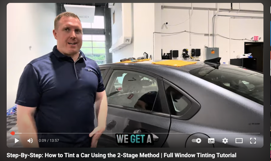 đźš— Master Two-Stage Window Tint Installation with Adam!