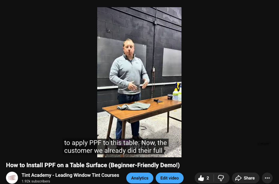 How to Install PPF on a Kitchen Table — And Why It’s a Great Idea for Surface Protection