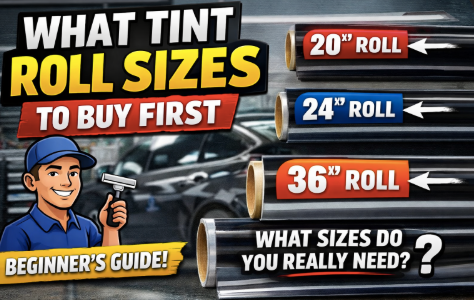 What Window Tint Roll Sizes Should Beginners Stock First? (Don’t Waste Money)
