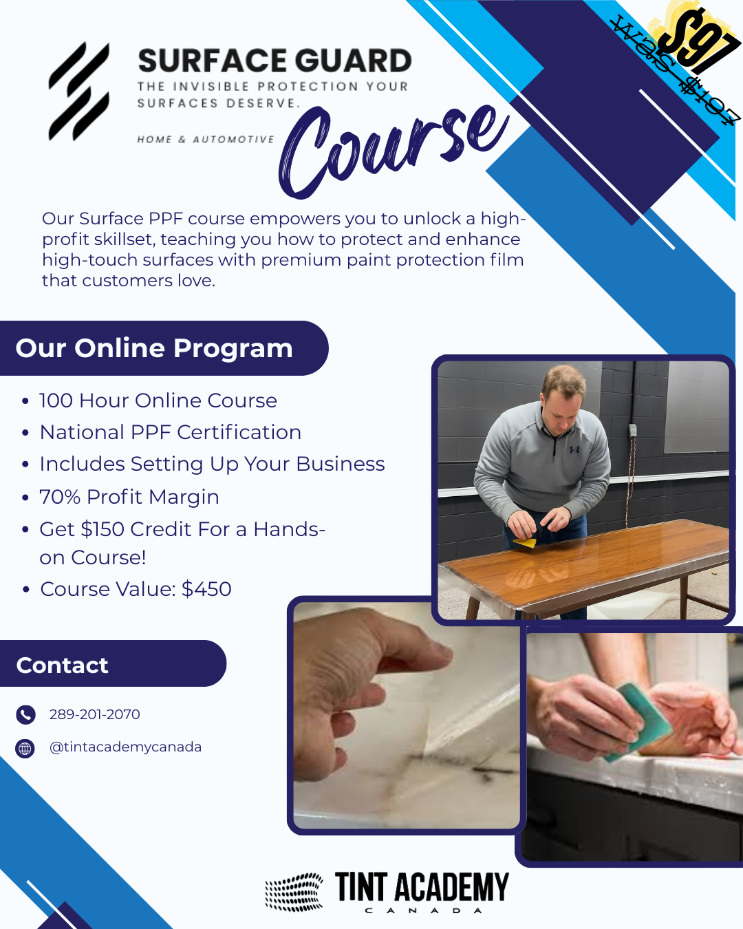 Unlock New Opportunities With The Tint Academy’s Surface PPF Course