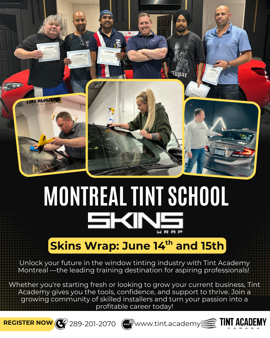 Learn Window Tinting in Montreal This June with the Tint Academy