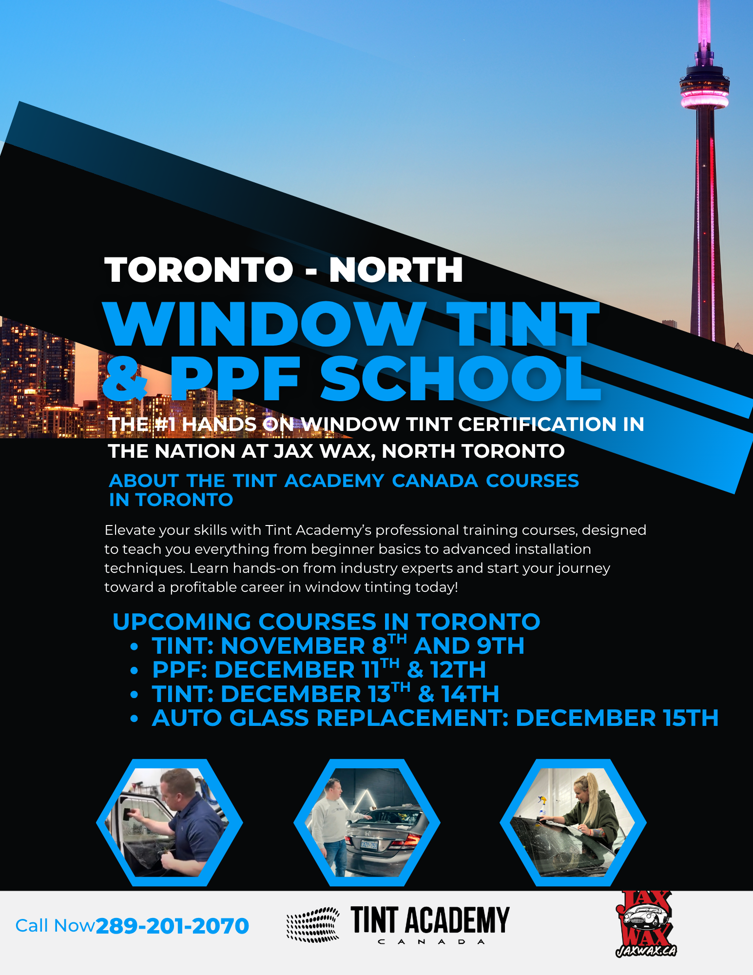 Master the Skills of Window Tint & PPF in Toronto — November 8 & 9 with Jax Wax