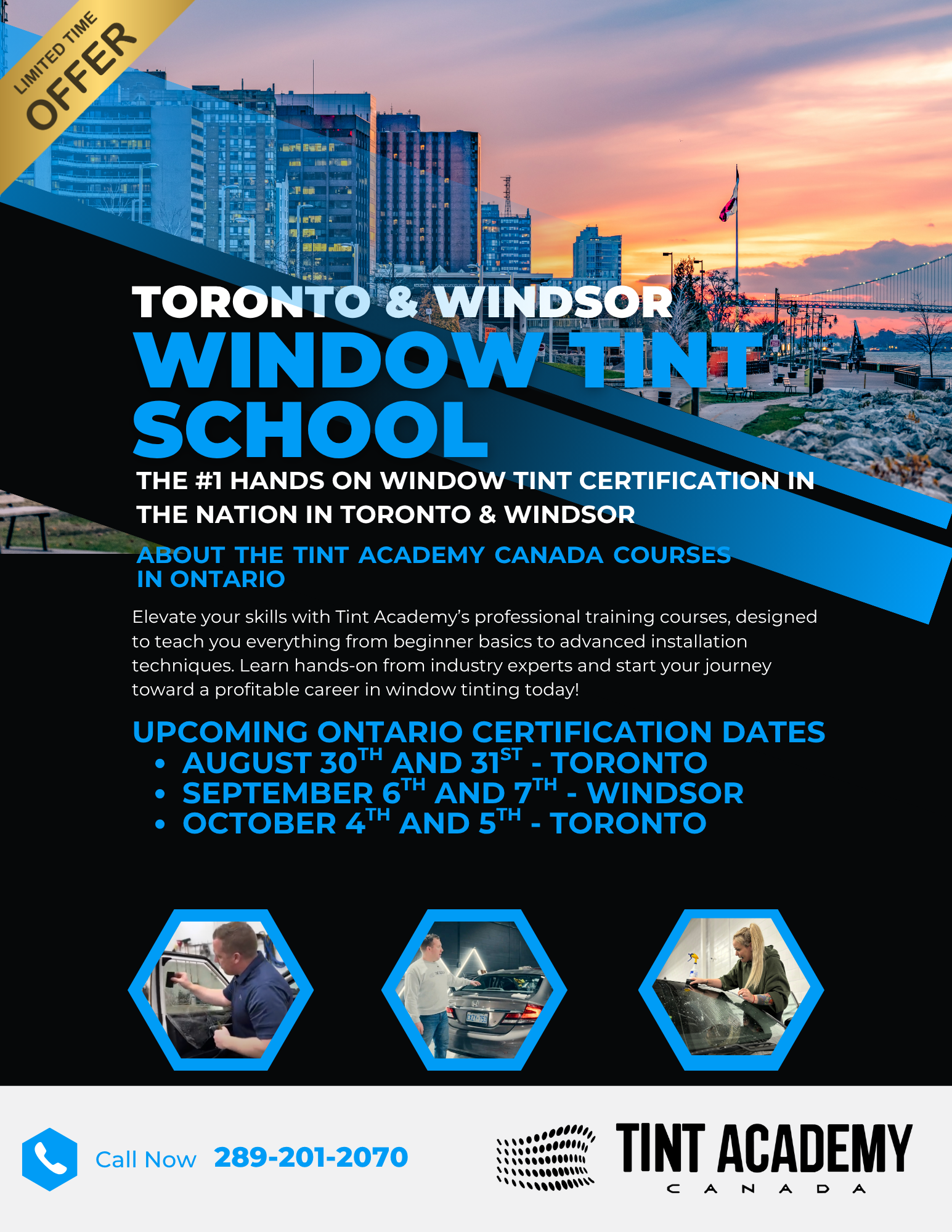 Learn Window Tinting in Toronto & Windsor with The Tint Academy – Limited Spots Available!