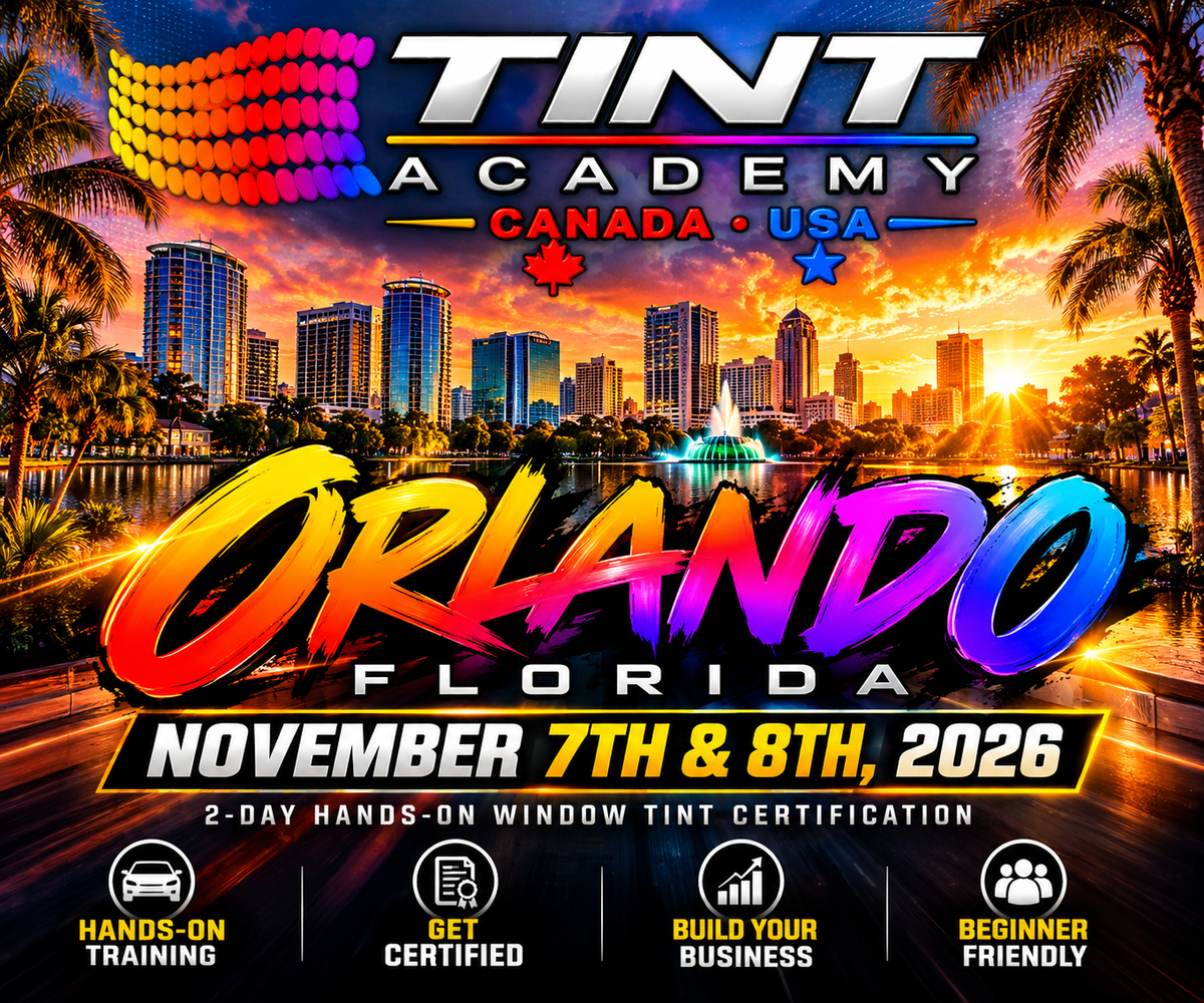 ORLANDO, FLORIDA! Learn Window Tinting November 7–8 — Get Certified!