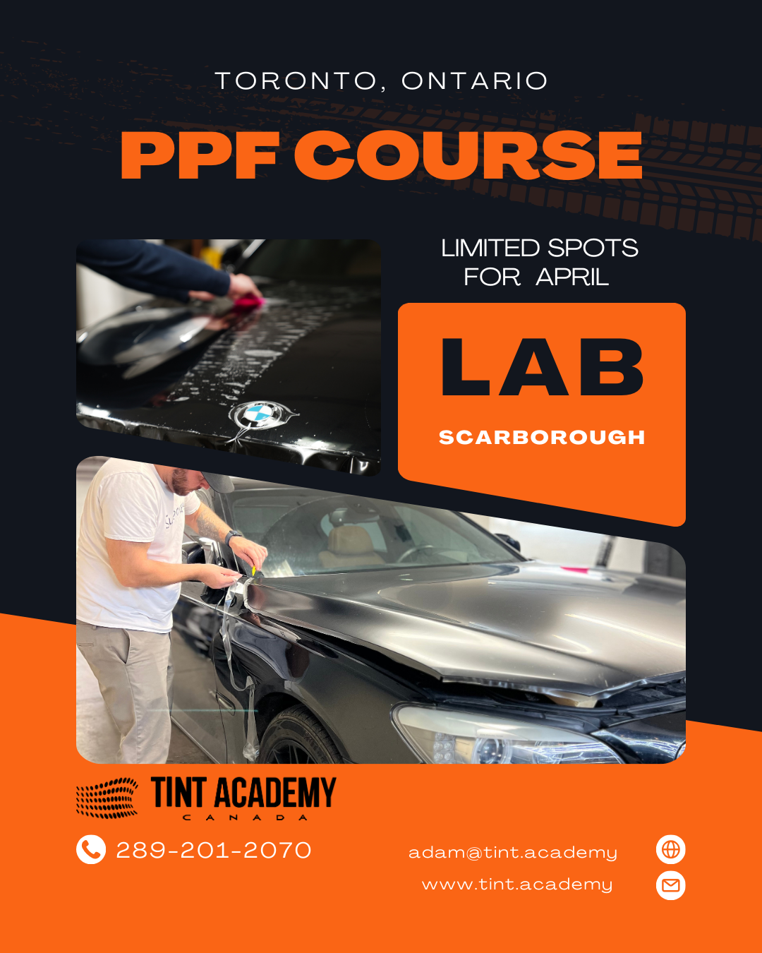 Learn PPF - Paint Protection Film in Scarborough with the Tint Academy & LAB Scarborough