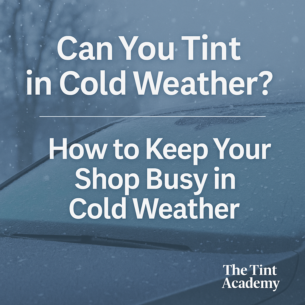 ❄️ Can You Tint in Cold Weather? Here’s How to Stay Busy This Winter!