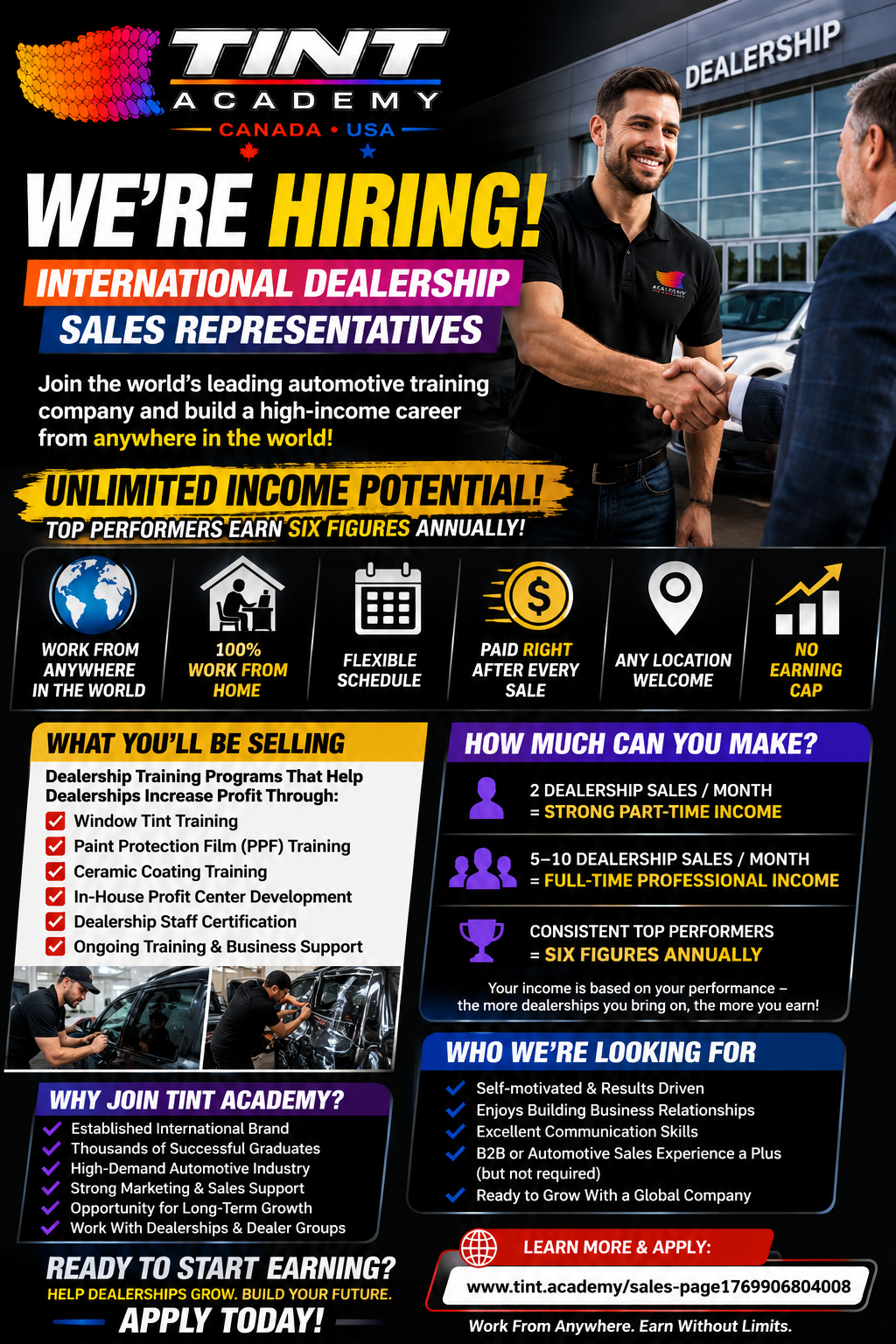 Job Post: International Dealership Sales Representatives (Remote)