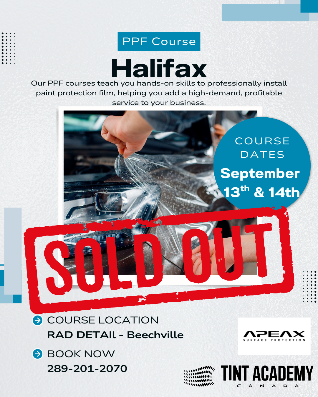 Halifax PPF - SOLD OUT - September 13th and 14th, 2025