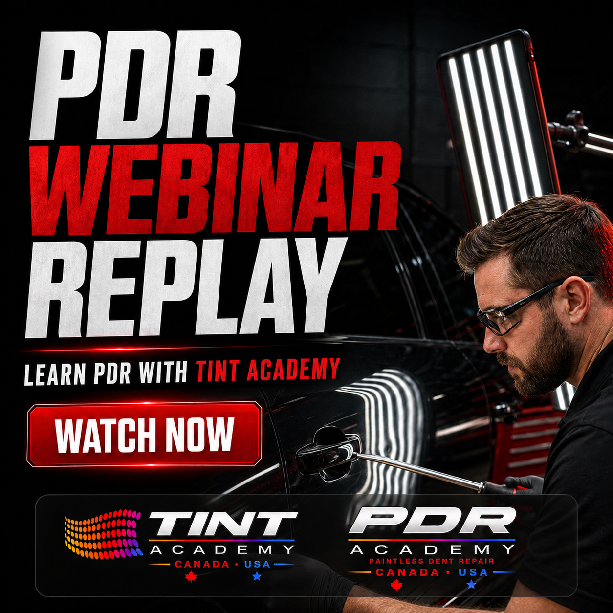 Watch the PDR Webinar Replay: Learn Paintless Dent Repair with Tint Academy