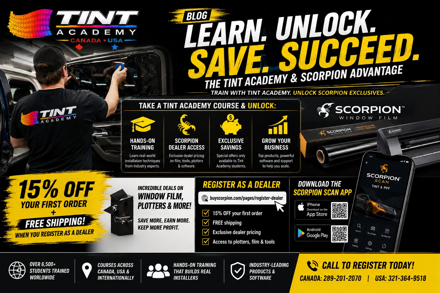 Learn Window Tint. Unlock Scorpion Dealer Pricing. Save 15% Today.