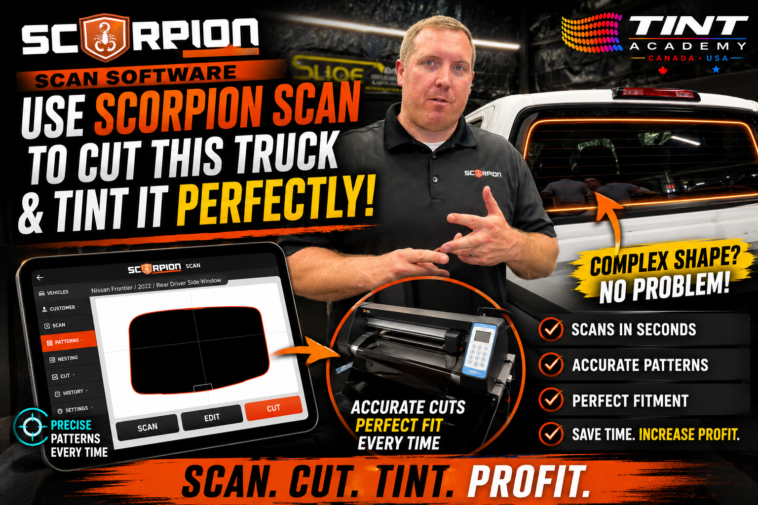 How Scorpion Scan Software Helps You Cut Perfect Window Tint Patterns Every Time