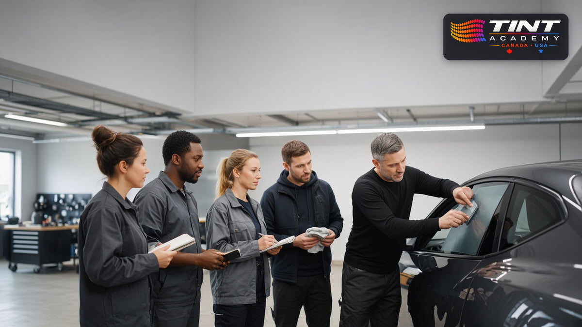 Hands-on window tint course near me in Canada and the USA - Tint Academy class