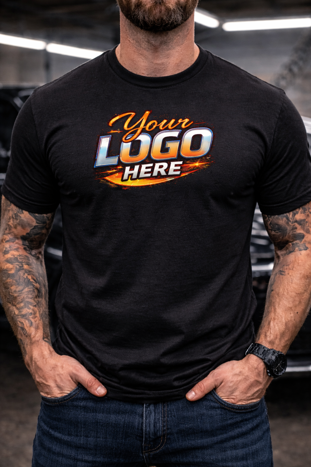 Tint Academy professional window tint installer shirt featuring the brand logo and durable fabric for workwear.