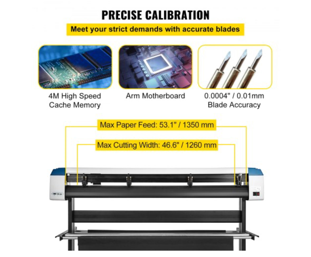 53 Inch Vinyl Cutter Machine Semi-Automatic