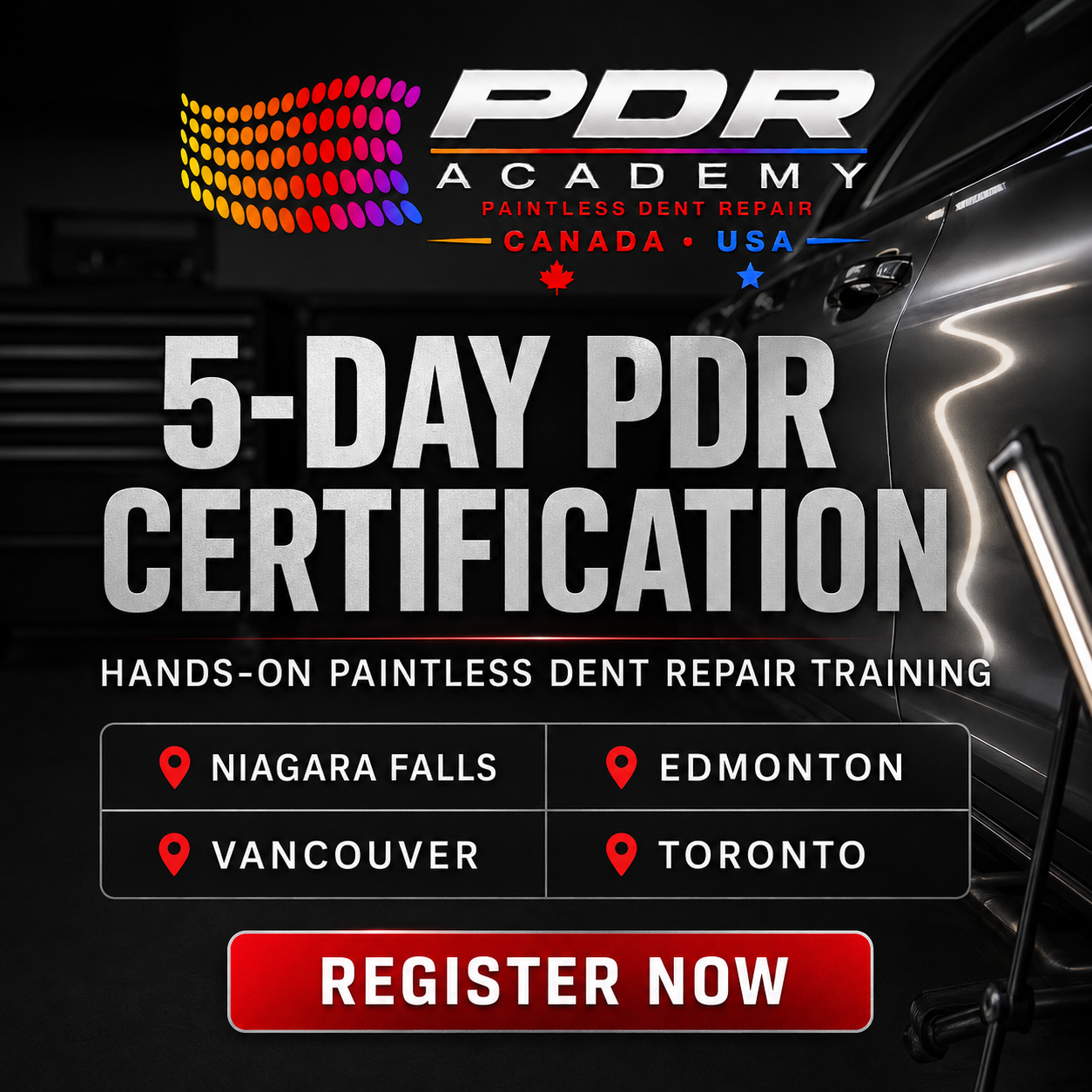 Paintless Dent Repair Course | PDR Training - 5 Day