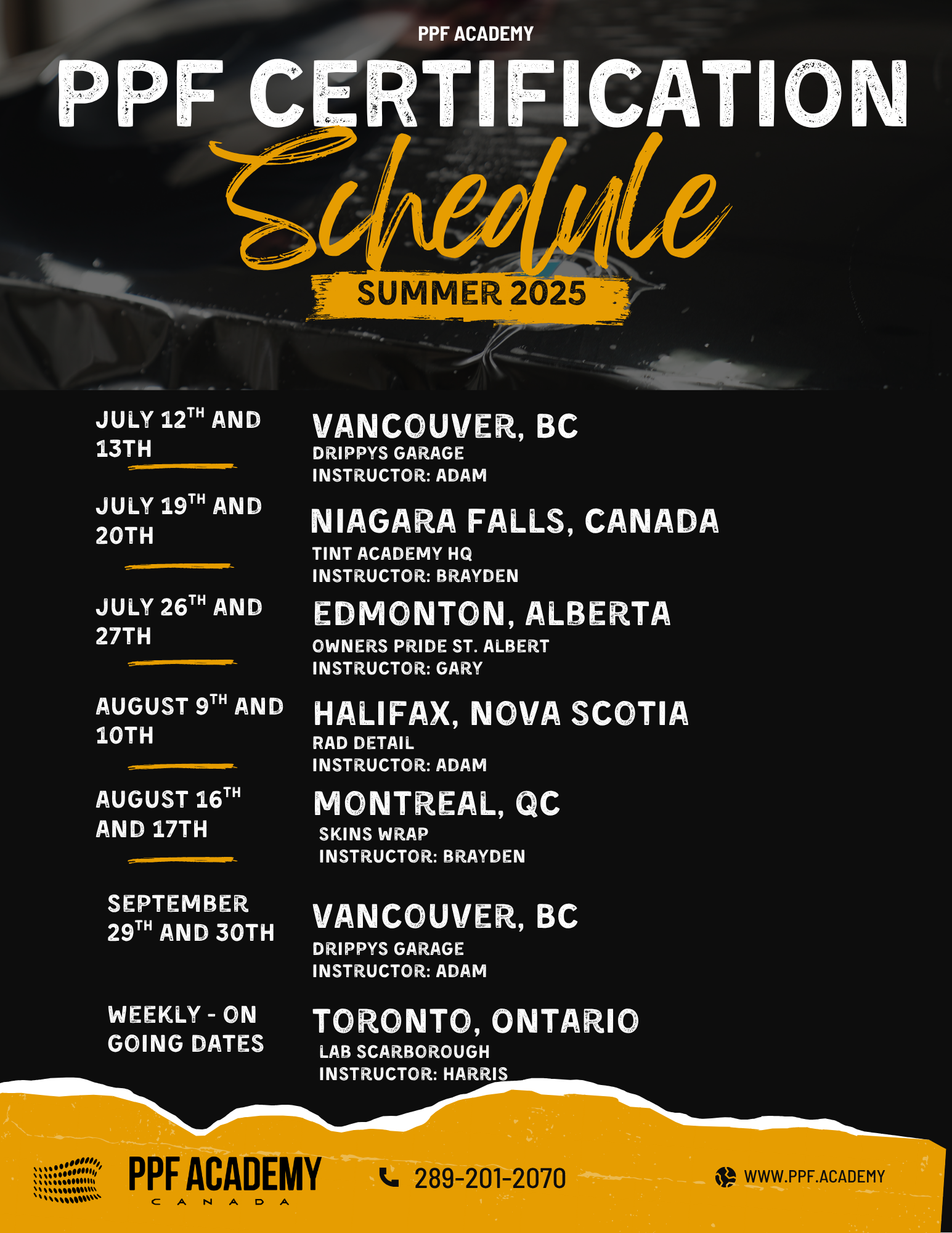 PPF Training-2-Day Certification Course