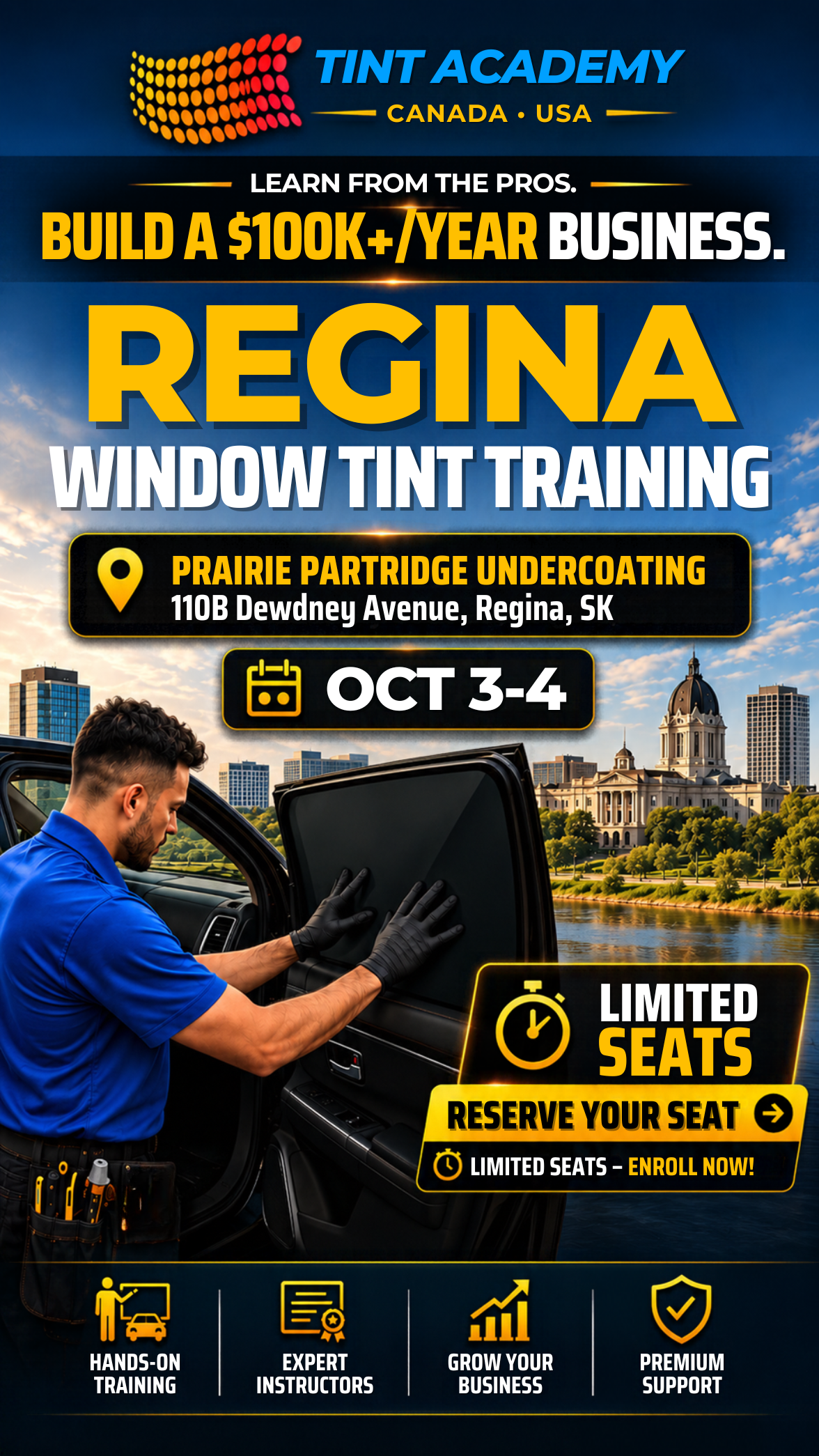 Regina Window Tinting Course - Certification Course by Tint Academy