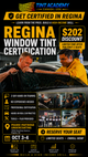 Regina Window Tinting Course - Certification Course by Tint Academy