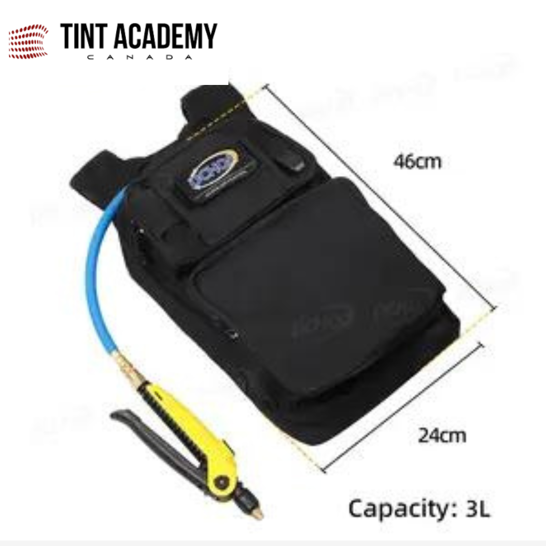Tint Academy 3L backpack power sprayer with portable battery, ideal for gardening and pest control in Canada.