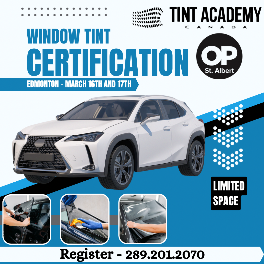 Learn window tint in Edmonton with Tint Academy and Owners Pride