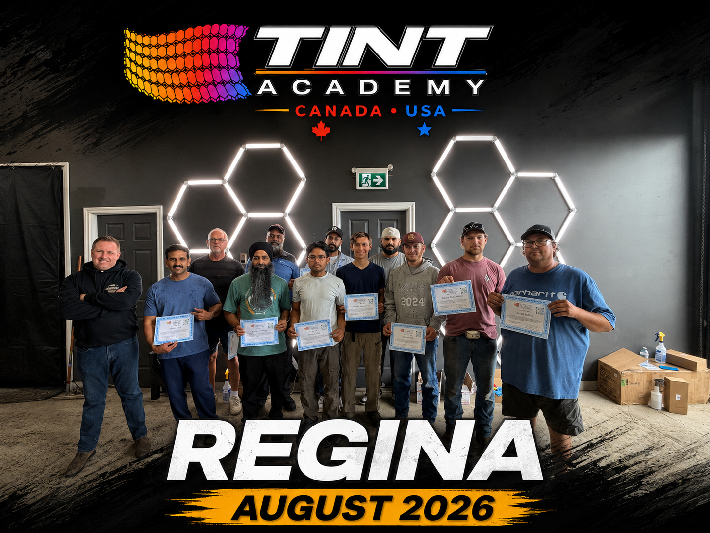 THREE CITIES. THREE SOLD-OUT COURSES. ONE HUGE WEEKEND FOR TINT ACADEMY! 🔥