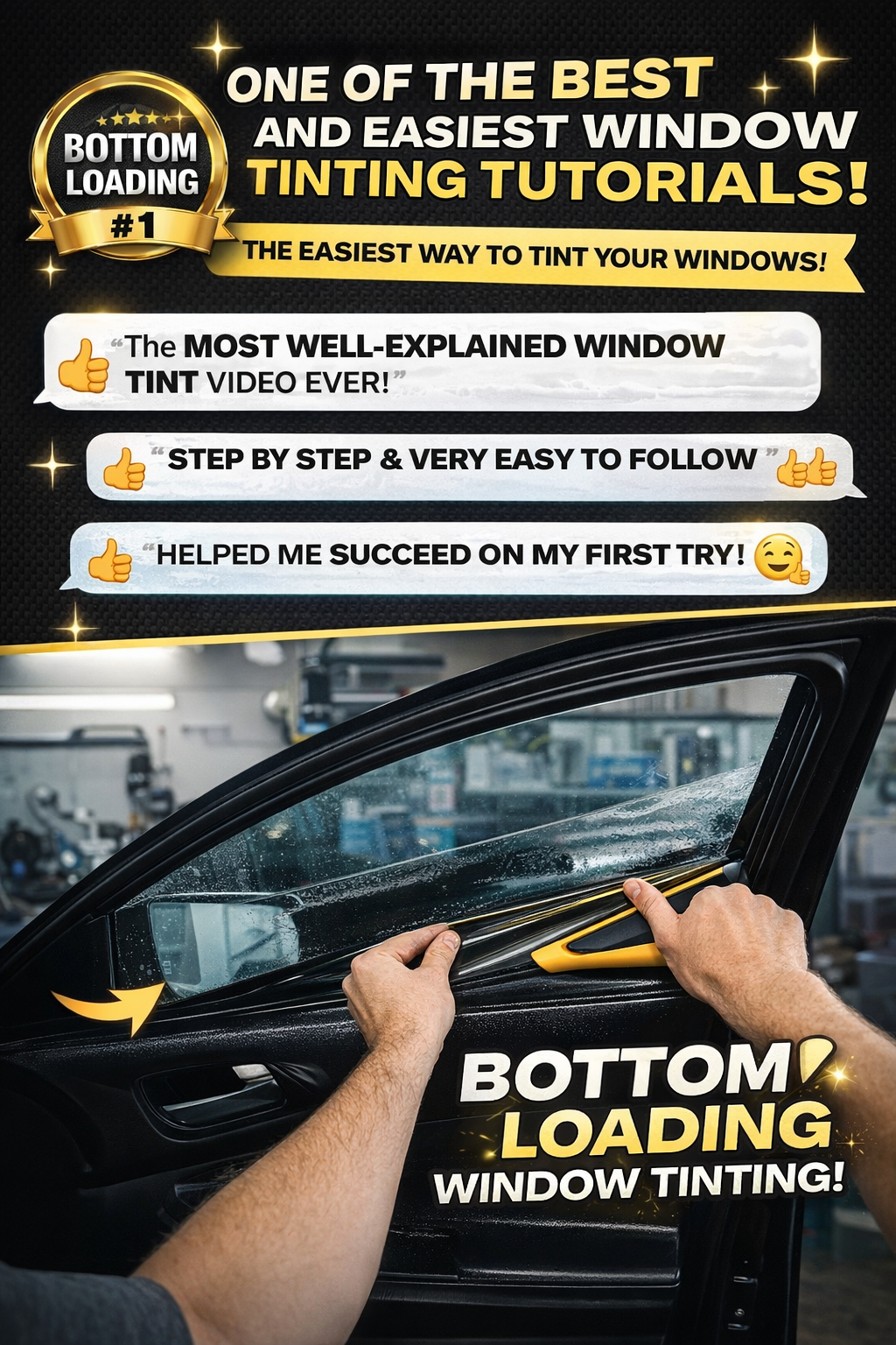 Bottom Loading Window Tint (EASIEST Tutorial) | Cleanest Way to Install Film by The Tint Academy