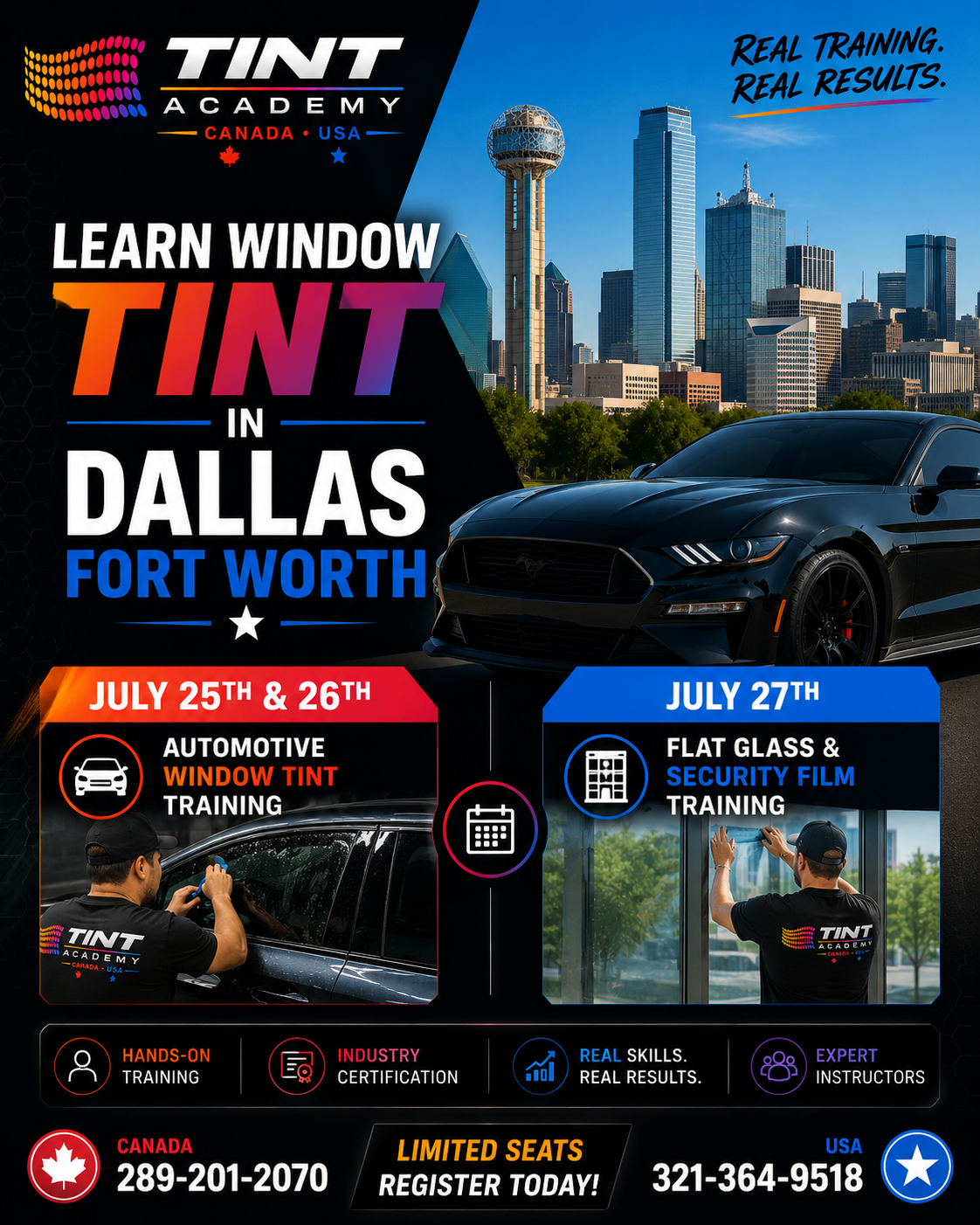 Learn Automotive Window Tint, Flat Glass & Security Film Installation in Dallas-Fort Worth