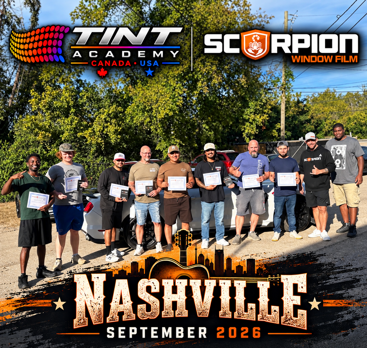 Window Tint School in Nashville, TN: Tint Academy Returns October 31 &amp; November 1, 2026