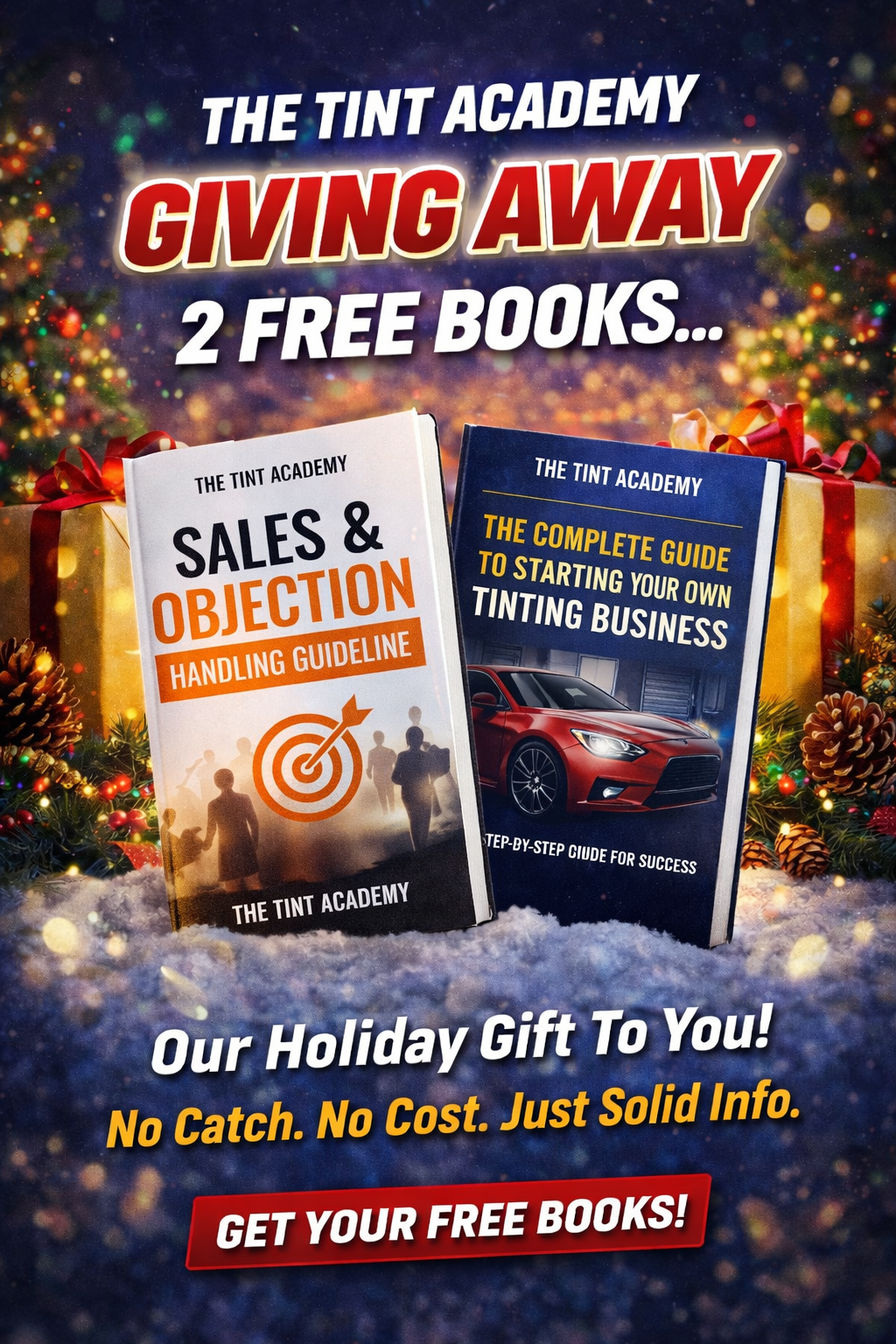 This Holiday Season, The Tint Academy Is Giving Back With 2 Free Books 🎄
