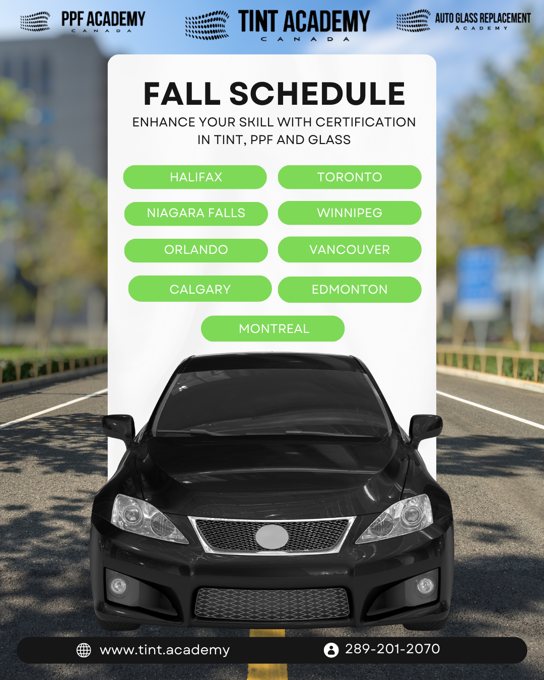 🍂 Fall Training Courses at The Tint Academy – Register Now!