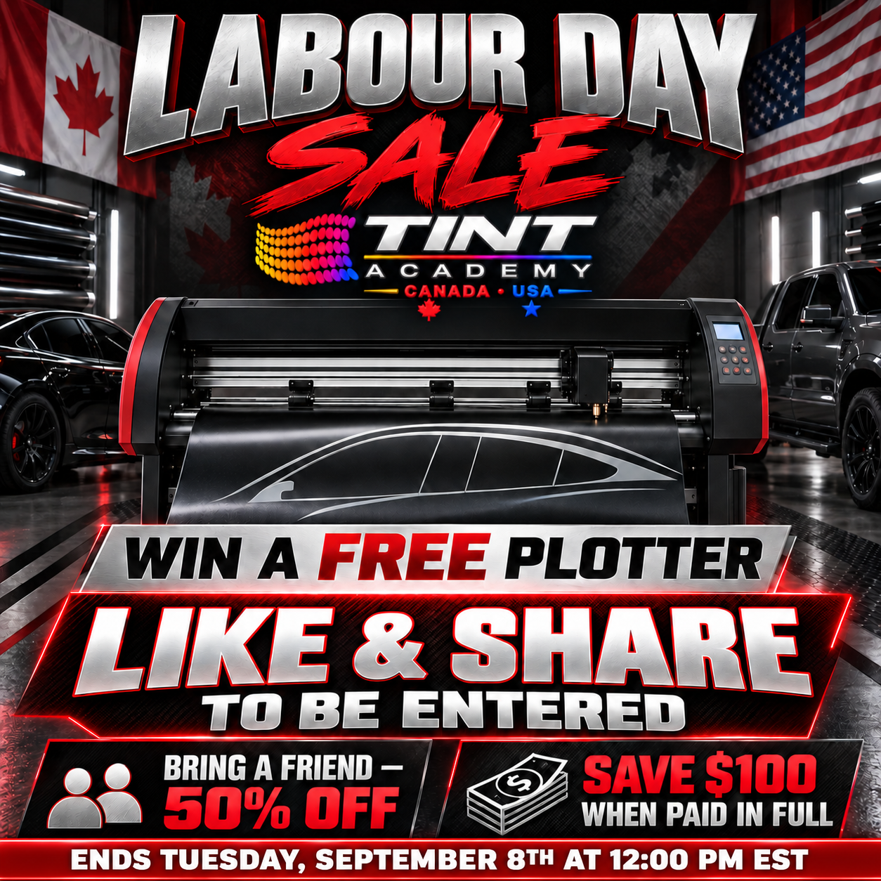 We're Giving Away A Free Plotter This Labour Day Weekend - Canada & USA